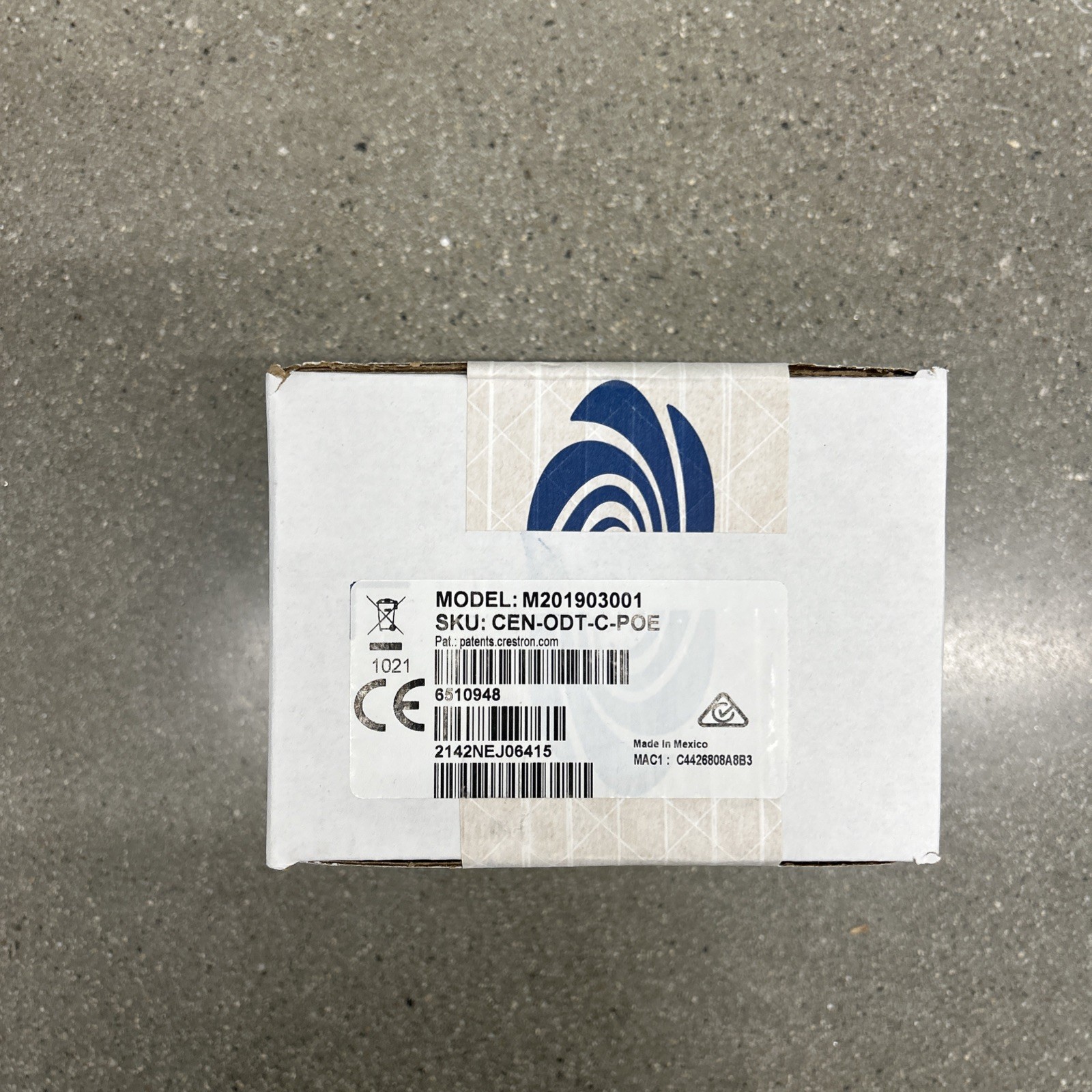 Crestron CEN-ODT-C-POE  Dual-Technology Occupancy Sensor, PoE, 2,000 Sq Ft
