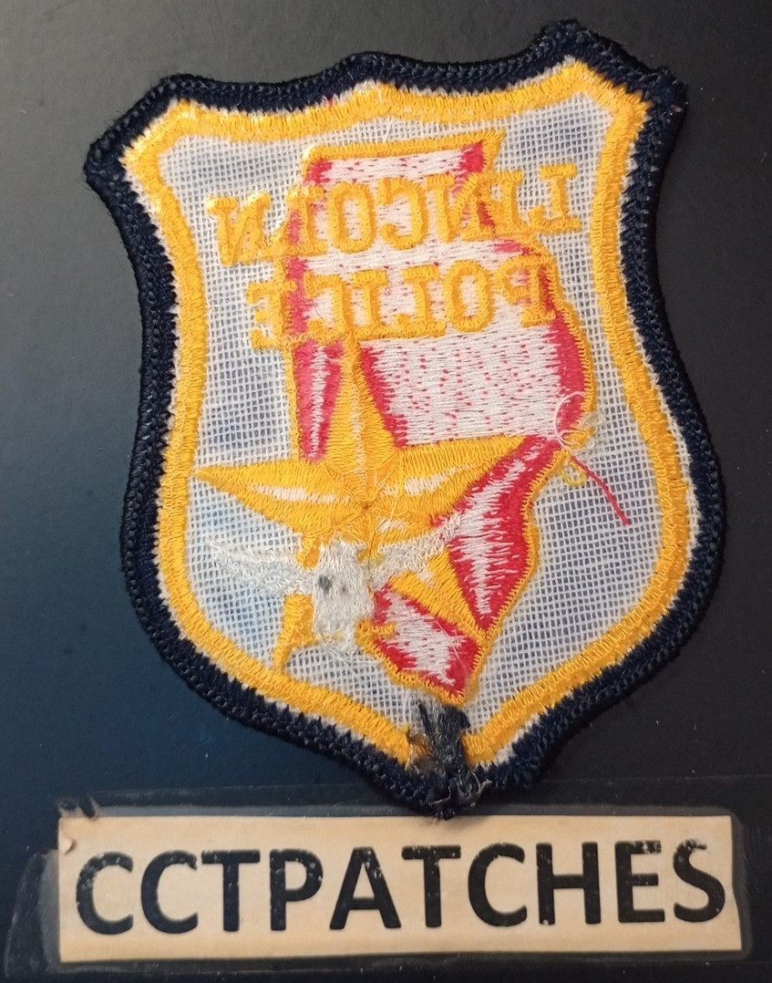 LINCOLN, ILLINOIS POLICE (SMALL) SHOULDER PATCH IL