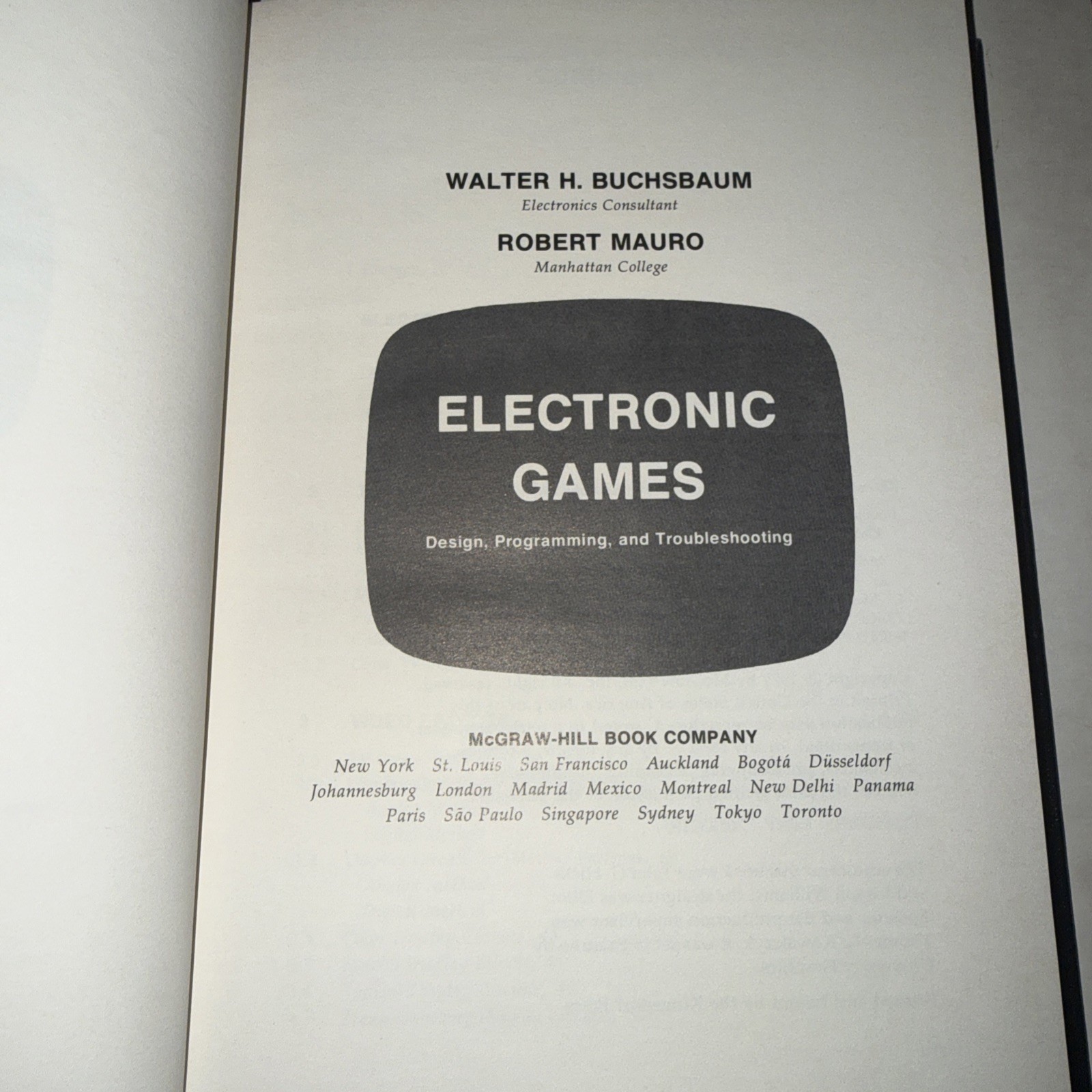 Electronic Games 1979 HC Buchsbaum Mauro Atari Computing McGraw Hill