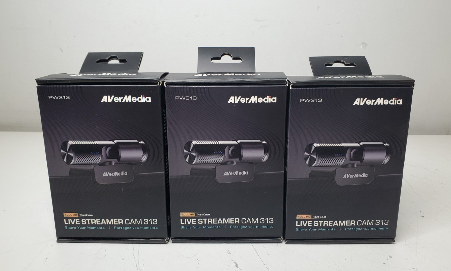 New/Sealed Lot of 3 AVerMedia Live Streamer CAM 313 (PW313)