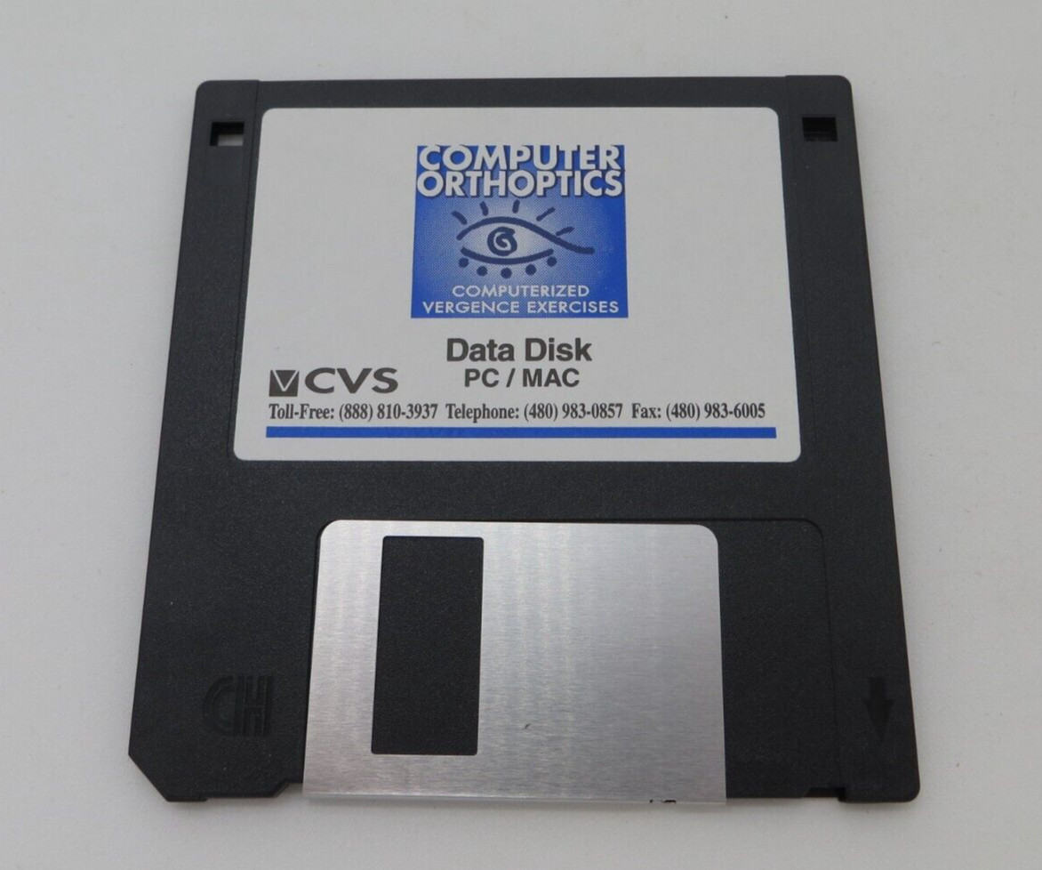 Computer Orthoptics Computerized Vergence Exercises - Data Disk PC/MAC 3.5" Disk