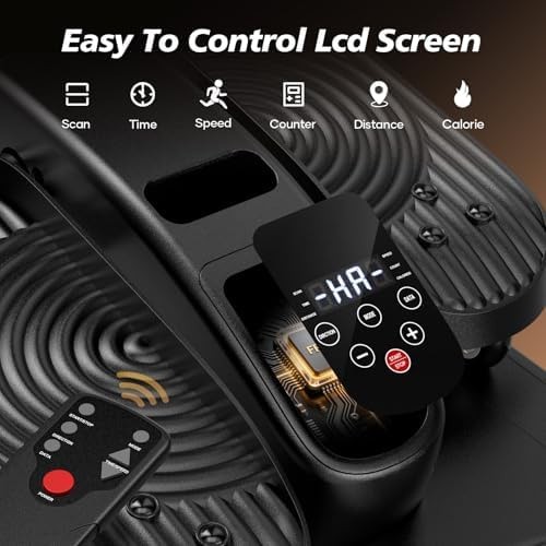Under Desk Elliptical Machine for Senior Mini Elliptical Leg Exerciser with R...