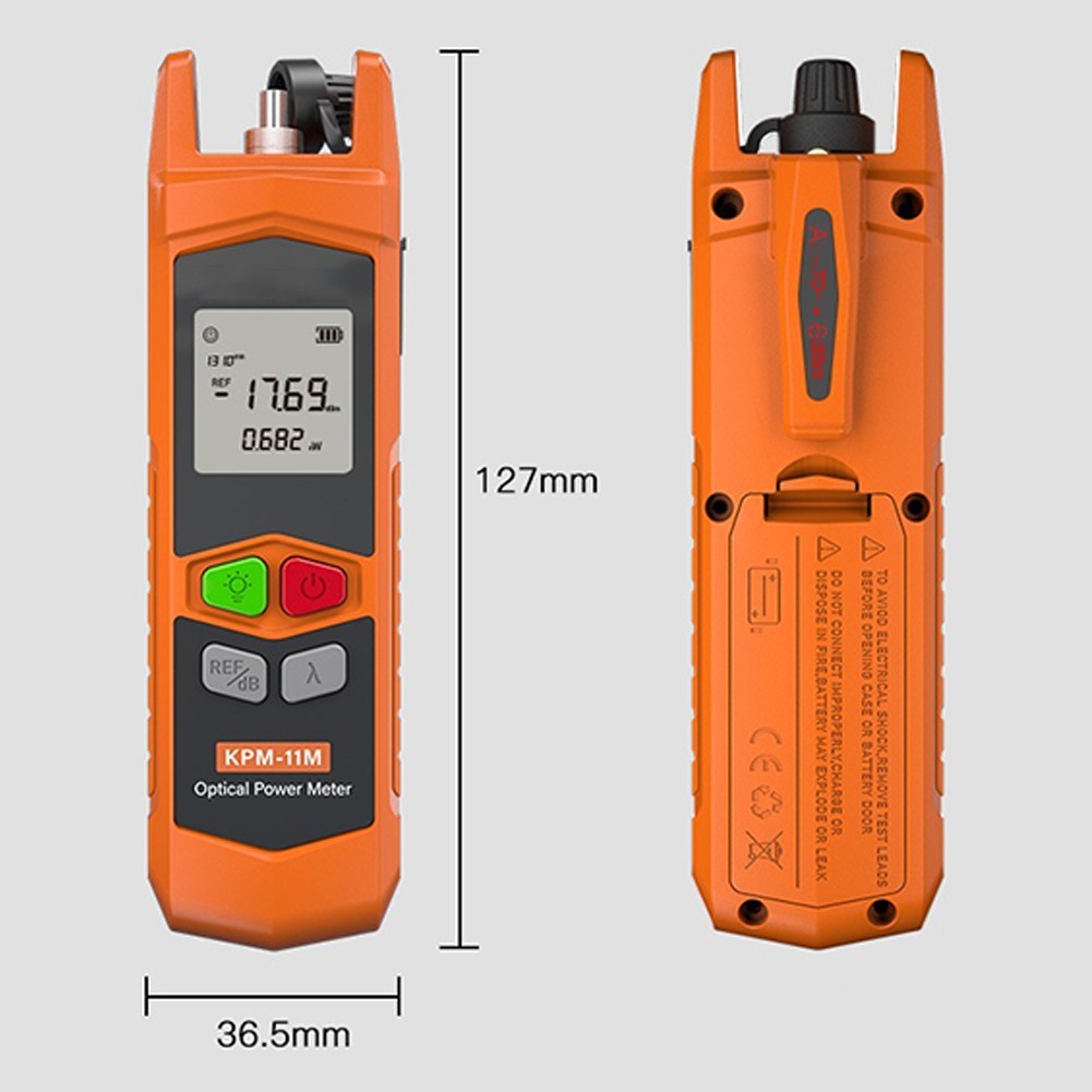 Innovative Design Optical Power Meter with LED Flashlight and Self Calibration