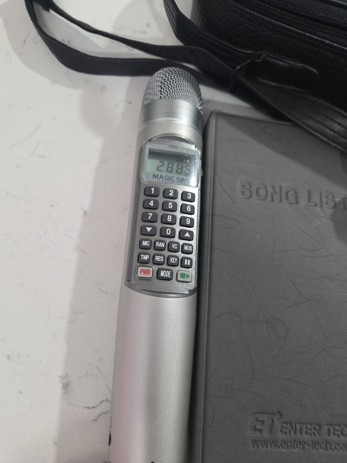 Enter Tech MagicSing Karaoke Microphone Main Cable Case w/ 2 Chips & Book