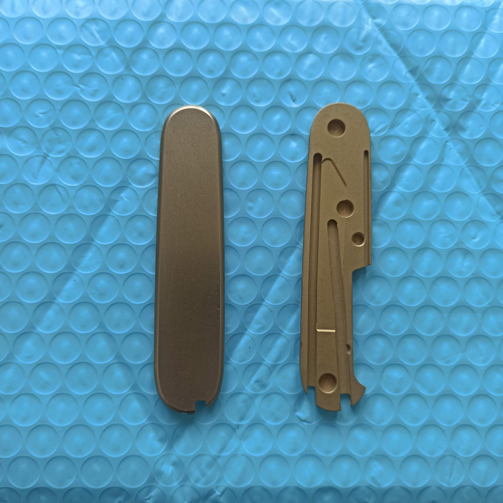New 1 Pair Brass Handle Scales for 91 mm Victorinox Swiss Army