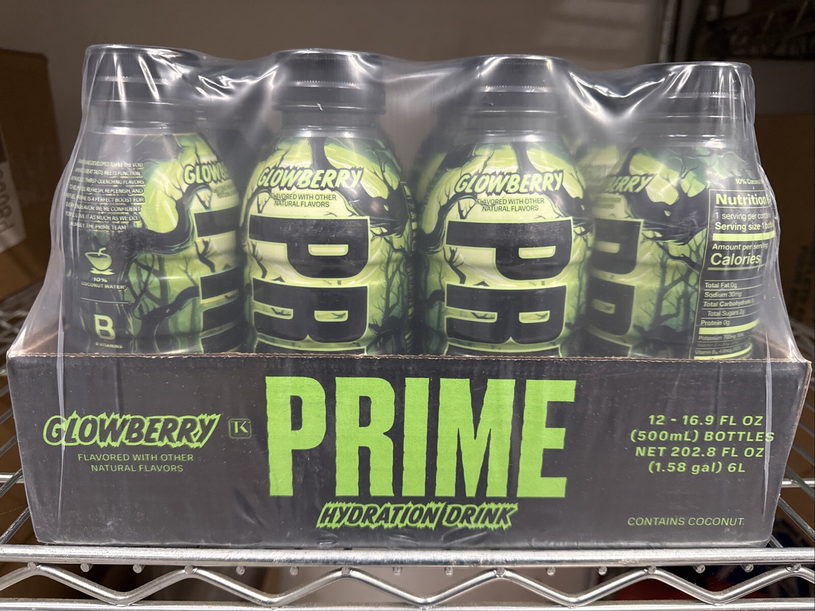 PRIME HYDRATION Drink (16.9oz) Sealed Case - Glowberry