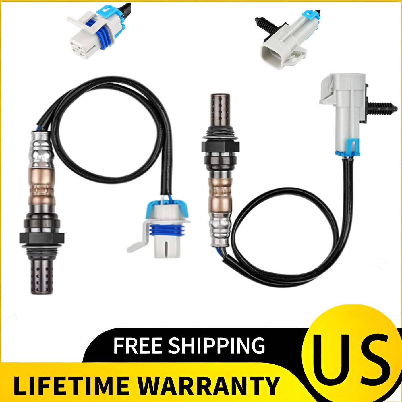 2PCS Upstream+Downstream Oxygen Sensor For 2005-2007 Chevrolet Equinox Uplander