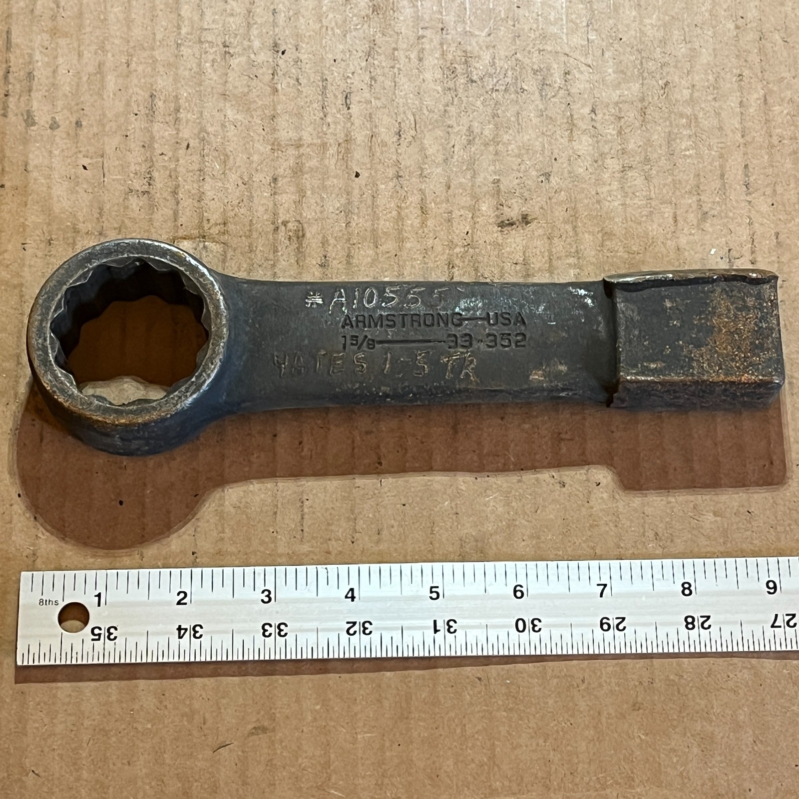 Armstrong 33-352 USA 1-5/8" in Flat Straight Striking Slugging Wrench 12 Pt - C