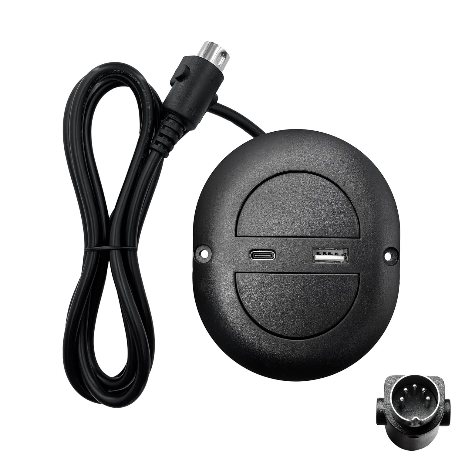 Universal 2 Button Electric Recliner Switch with USB A/C Ports - Easy Install