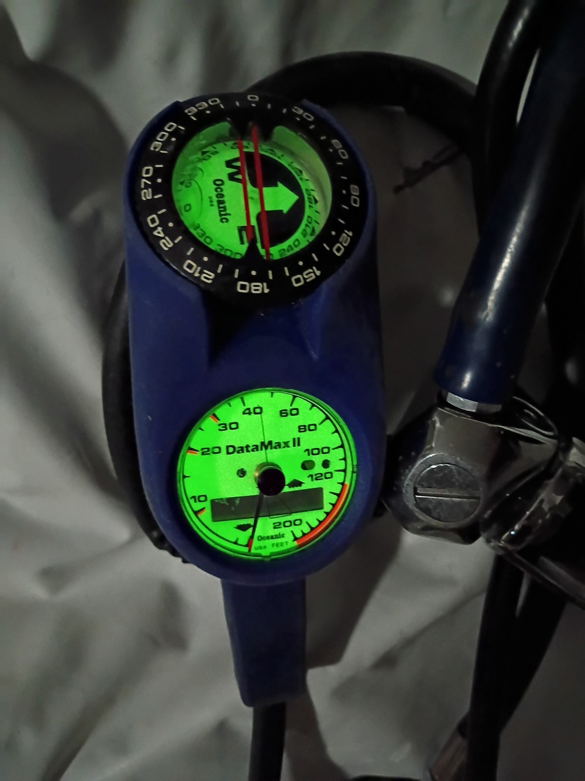 Oceanic Scuba Regulator Assembly w/ SPG Power Inflator Second Stage Untested