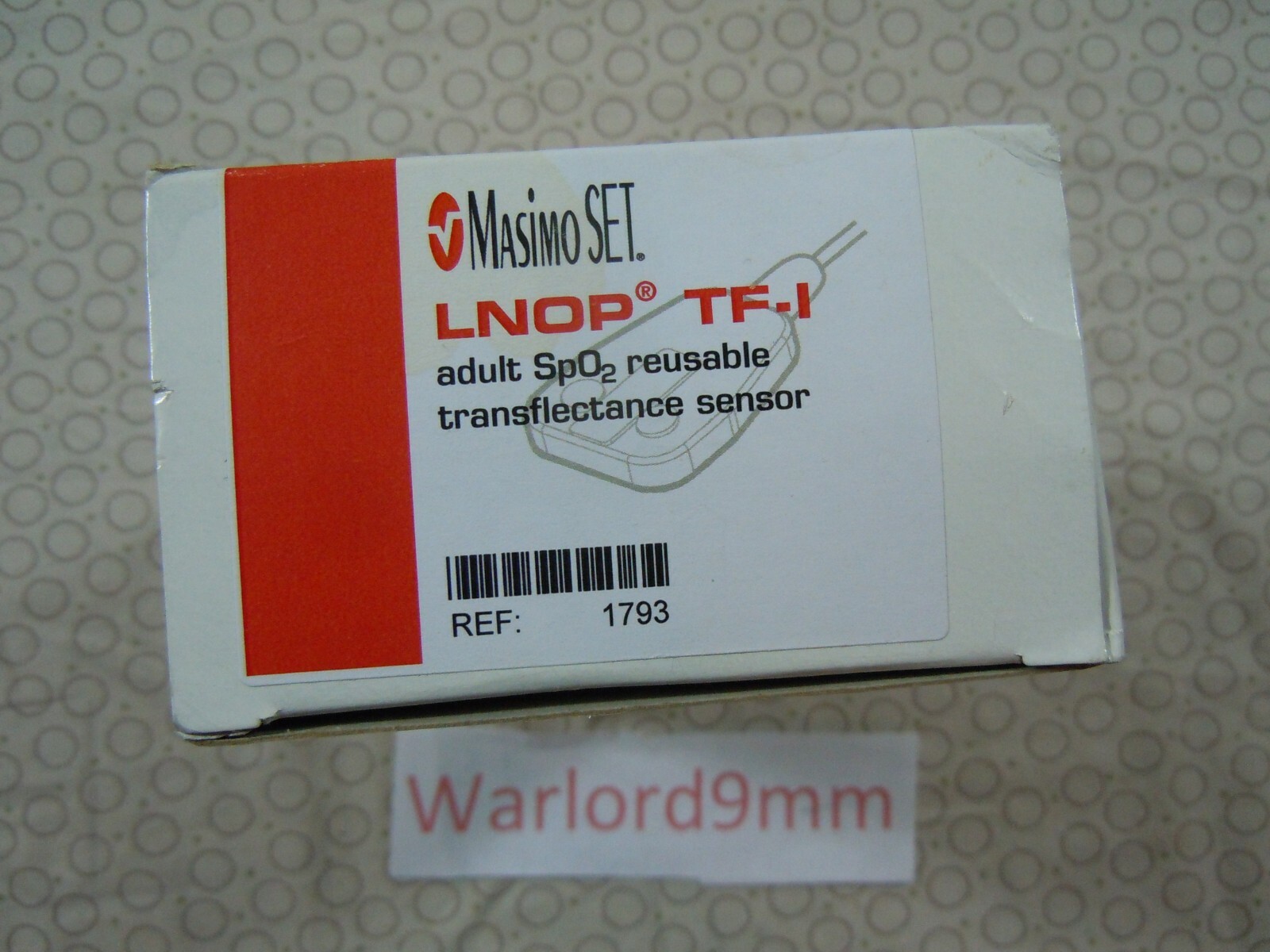 NEW MASIMO LNOP TF-I SPO2 TRANSFLECTANCE SENSOR REF. 1793 - 15783.