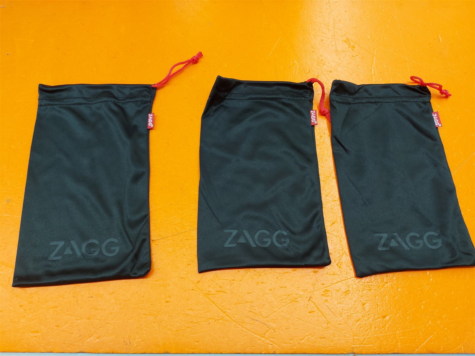 ⭐️⭐️⭐️⭐️⭐️ *Lot of 3* Zagg Cloth Craft Sunglasses Eye Glasses Plain Bag Pouch