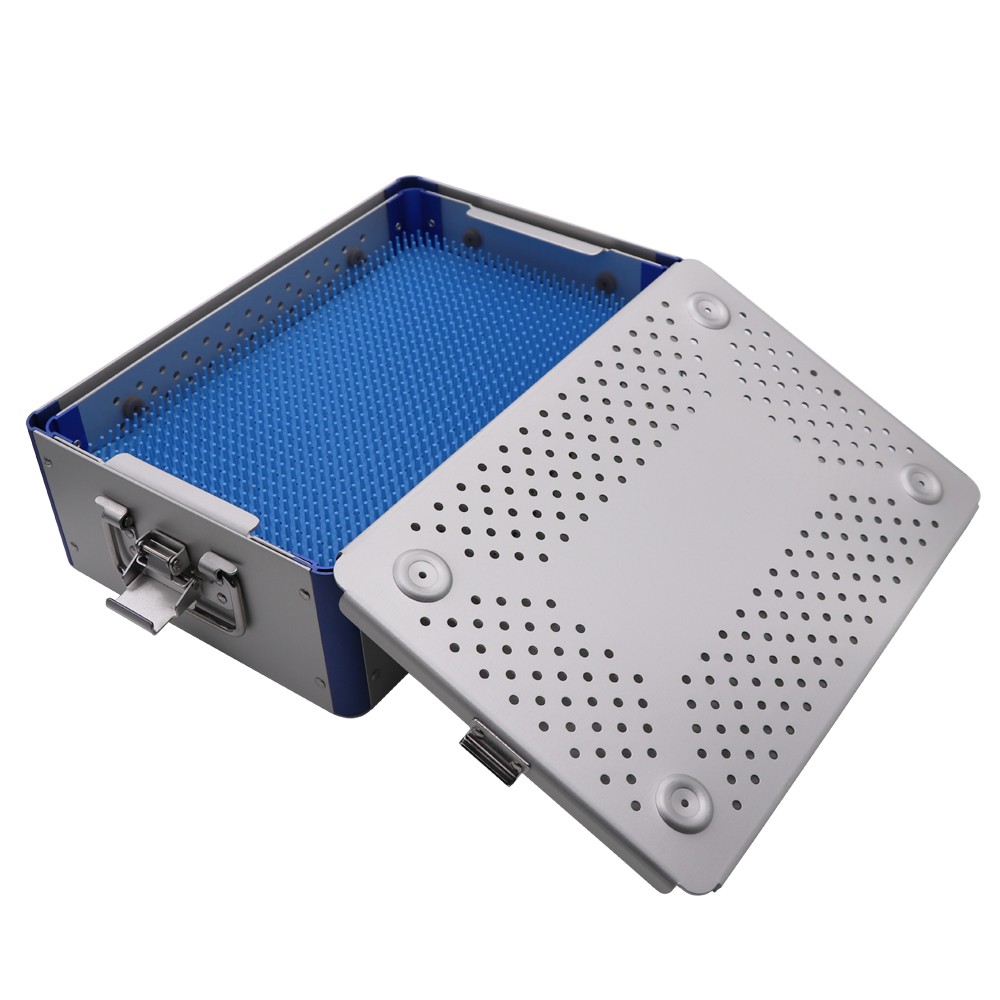 US double layer sterilization tray case box 300*200*90mm surgical instruments