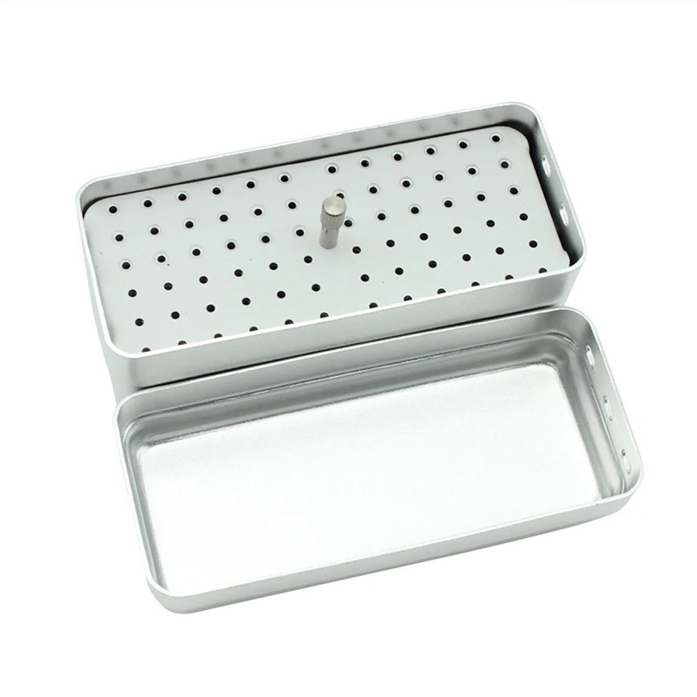 72 Holes Dental FG Bur Endo File Holder Stand Autoclave Disinfection Case Box US