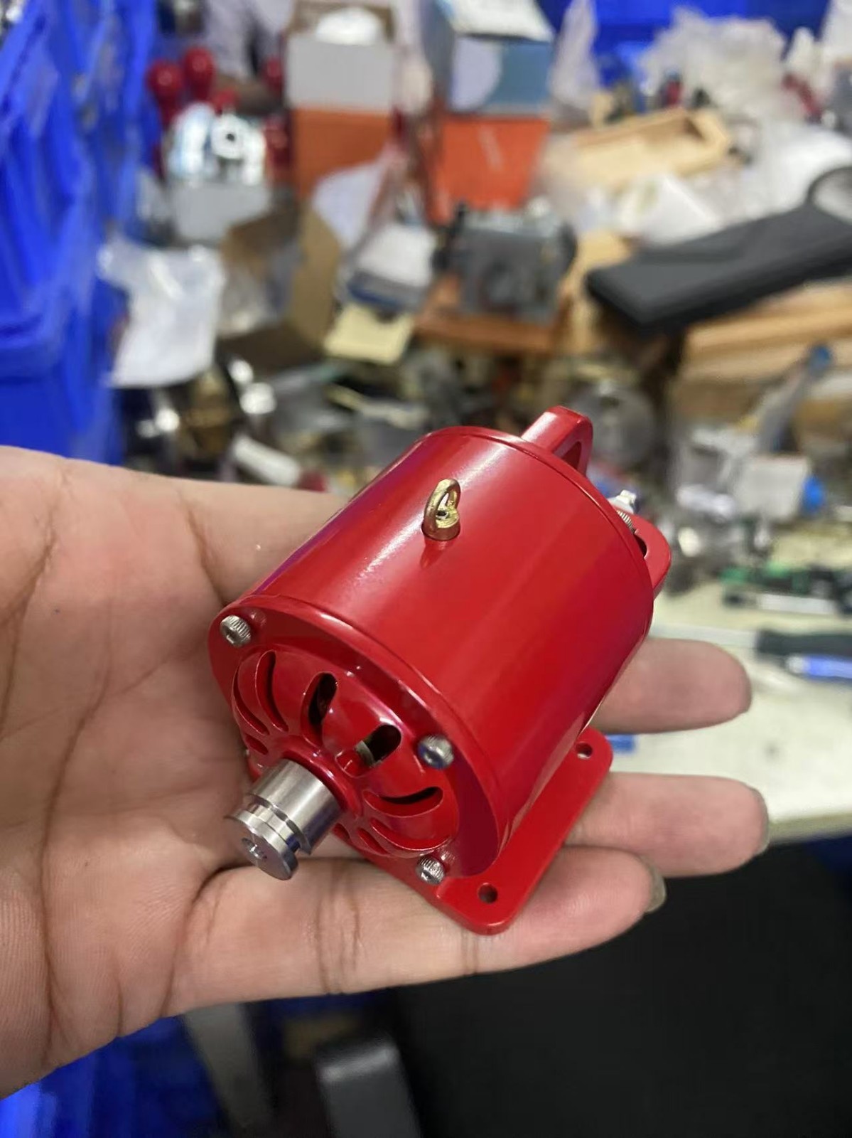 Model Dynamo for Steam Engine Red FD6