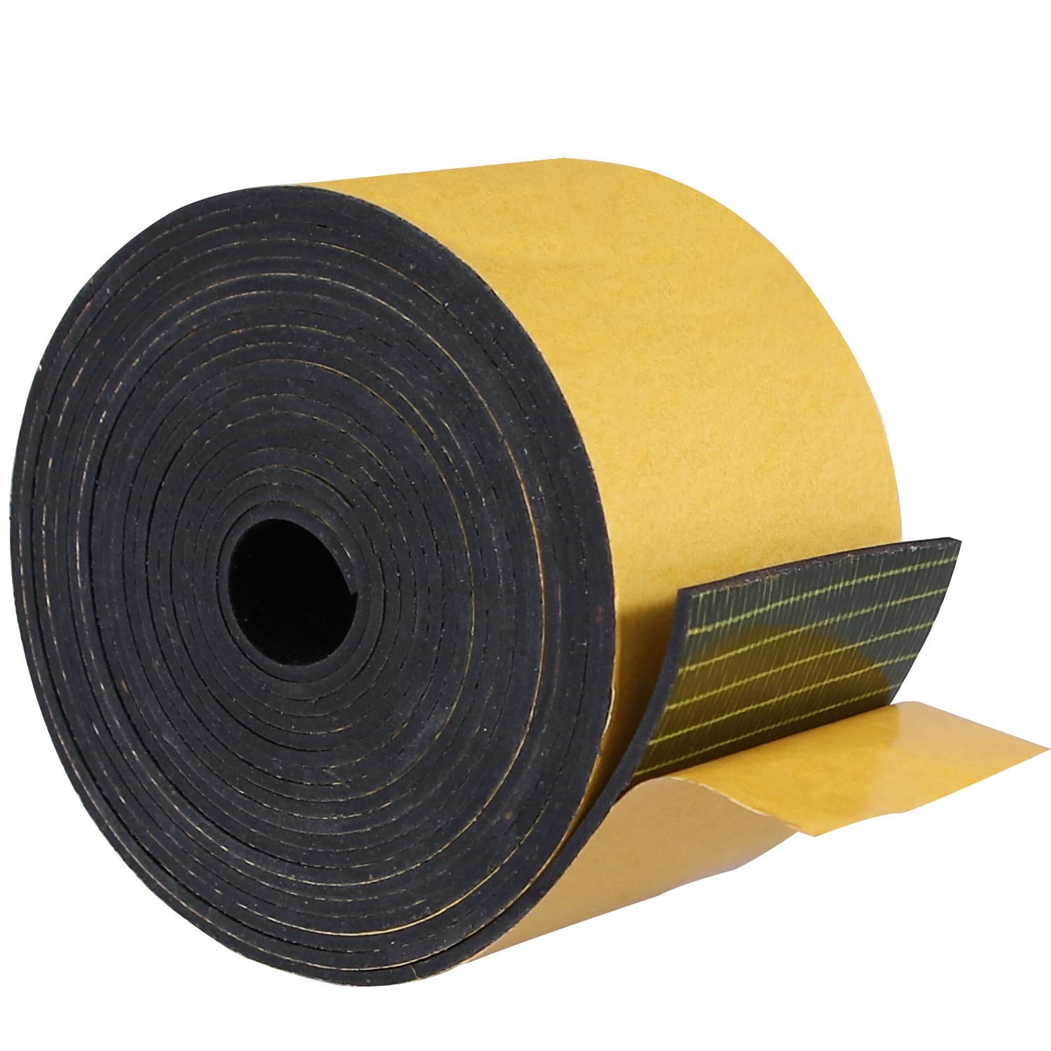 1/8"x4"x10' Adhesive Solid Neoprene Rubber Strips for DIY Gasket Seal Pad