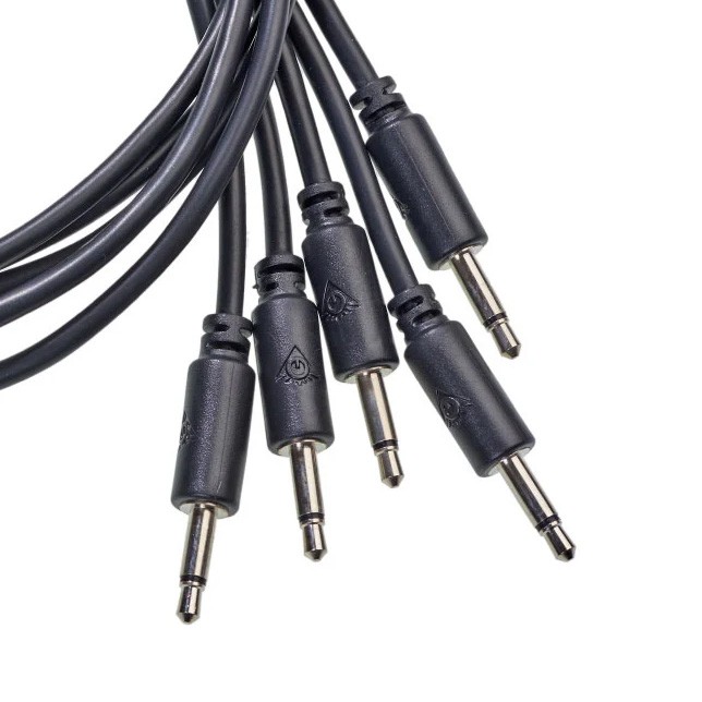 Black Market 3.5mm Patch Cable 5-Pack - 30" Black
