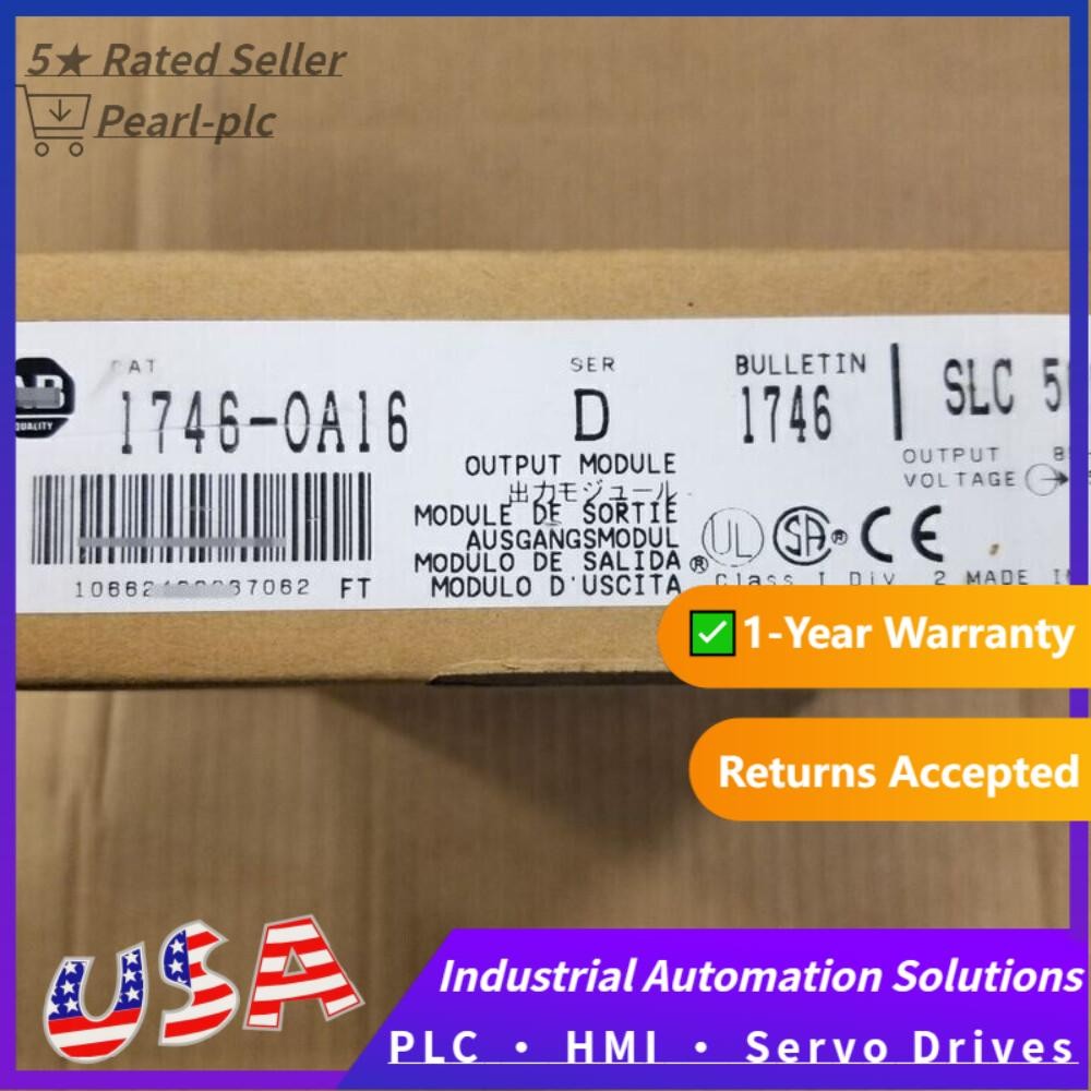 AB 1746-OA16 New Factory Sealed SLC 500 Output Module 1746OA16 1pcs US Free Tax