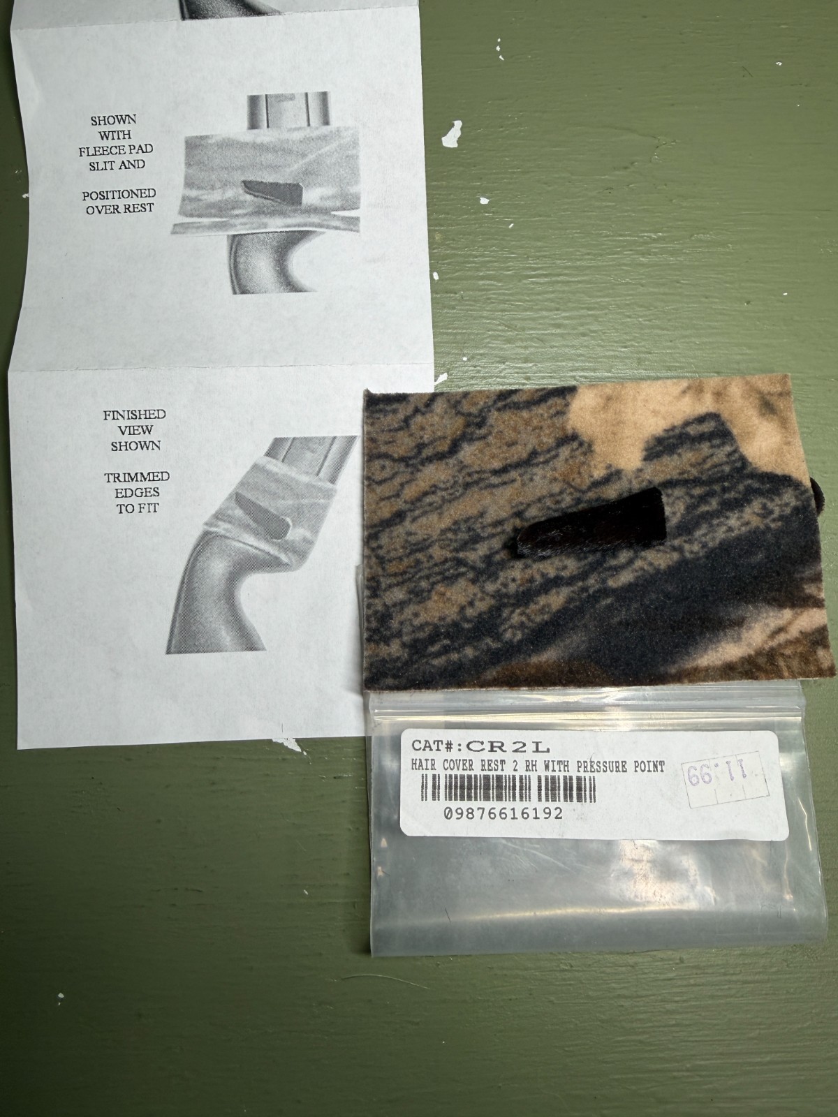 Bateman Cover Rest, CR2L, For Left Hand Recurve.