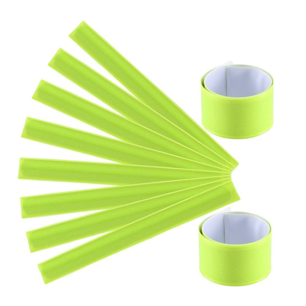 12 Pcs Sports Outdoor Wristband Glowing Bracelets Safety Armband Night Running