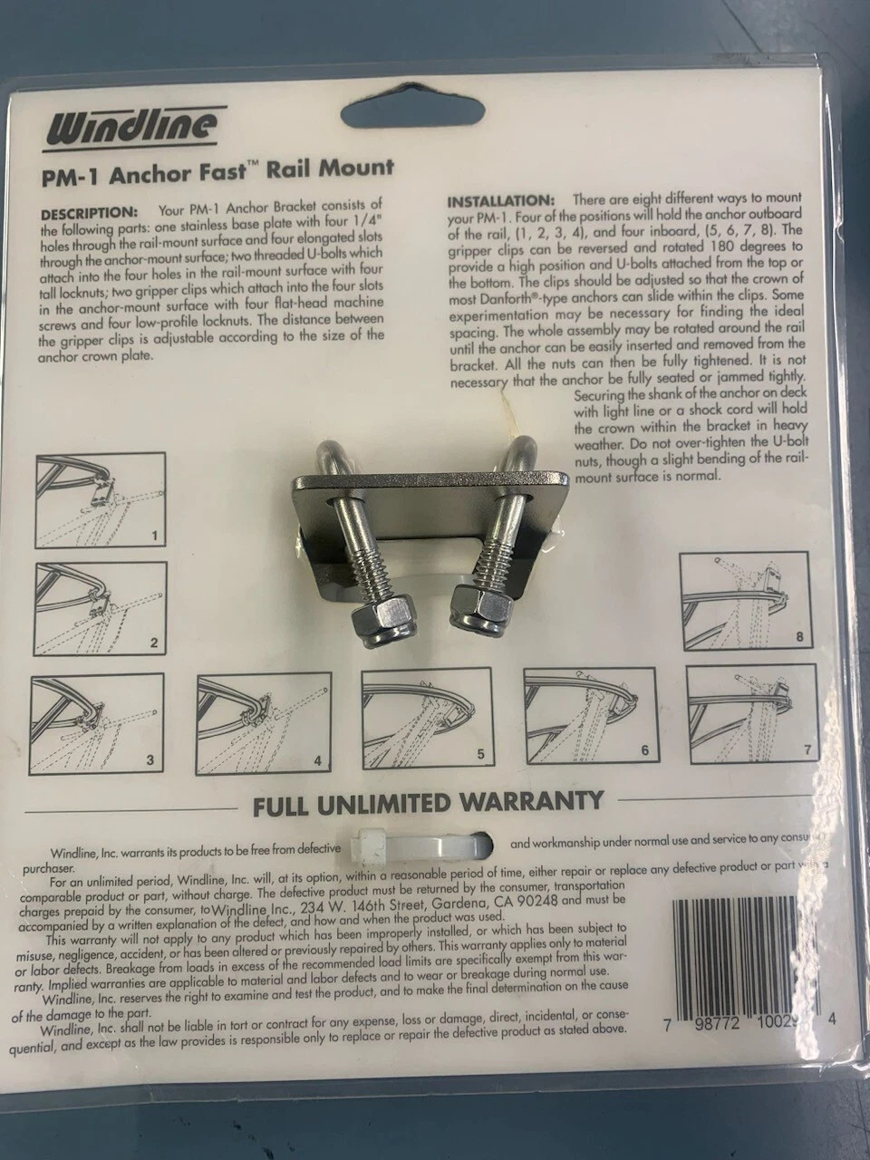 Windline PM-1 Anchor Fast Rail Mount
