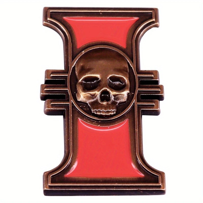 Warhammer 40,000 ARPG Game Inquisitor Rosette Symbol Metal Enamel Pin NEW UNUSED