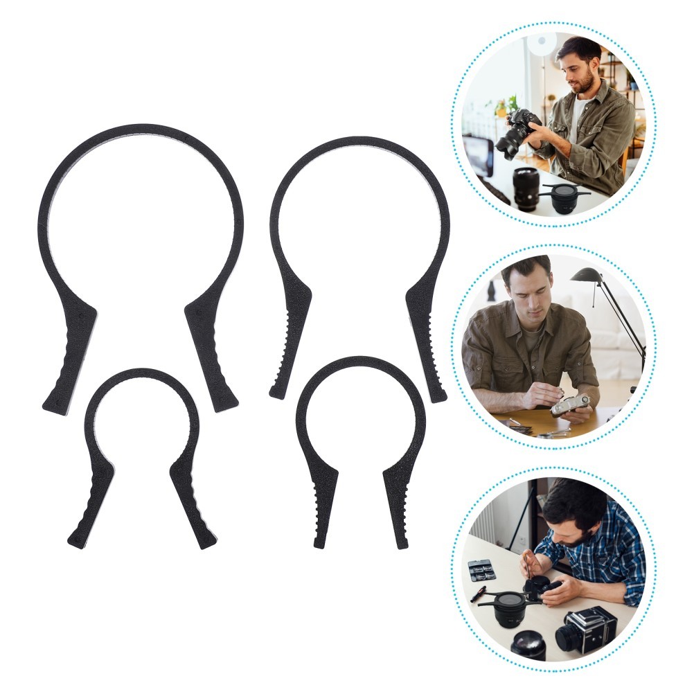 4pcs Plastic Camera Lens Filter Wrench Set for UV CPL Filter Removal