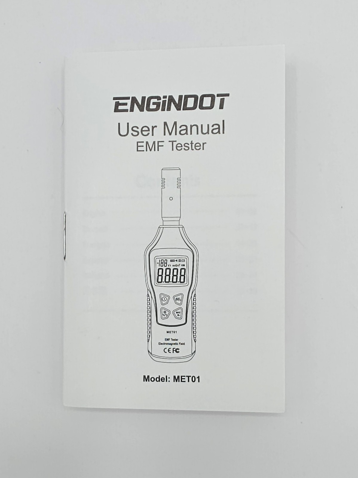 Engindot MET01 EMF Tester – Electromagnetic Field Meter – Ghost Hunter