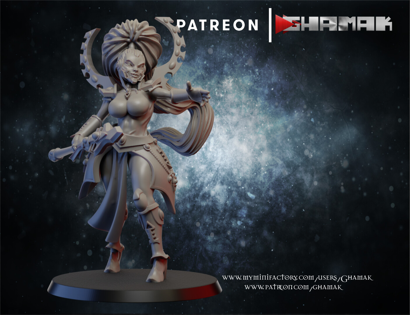 Wargames Compatible - Seer Pinup 2 - Eldar Ones