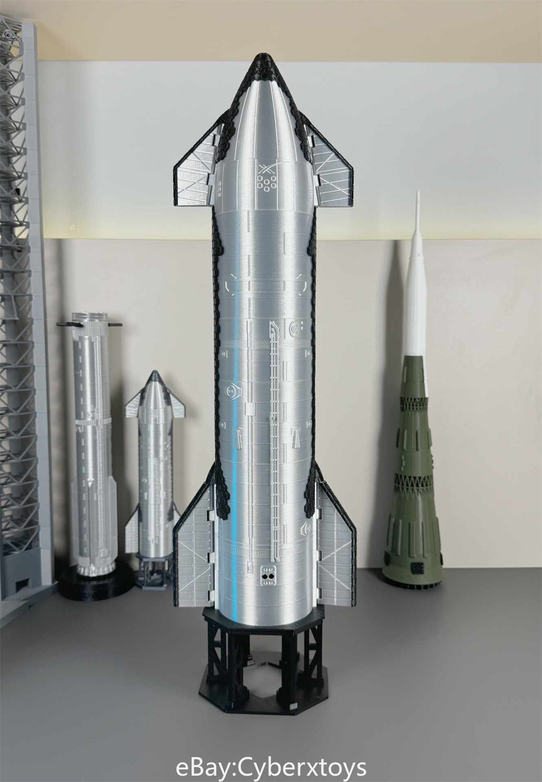 1:96 SpaceX Starship Rocket Model Inner Detail with LOX / CH4 Tank