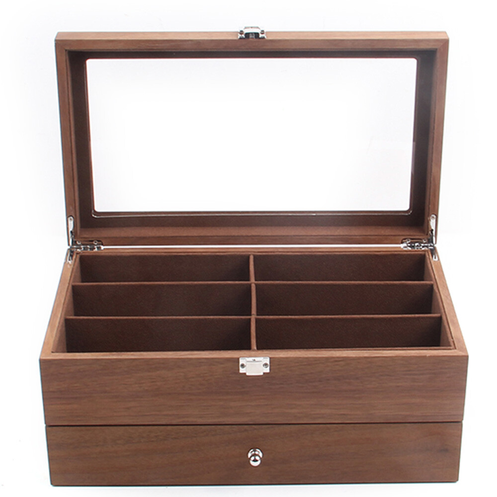 Eyeglass Case Sunglasses Box Organizer Glasses 12-Bits Display Storage Case Gift