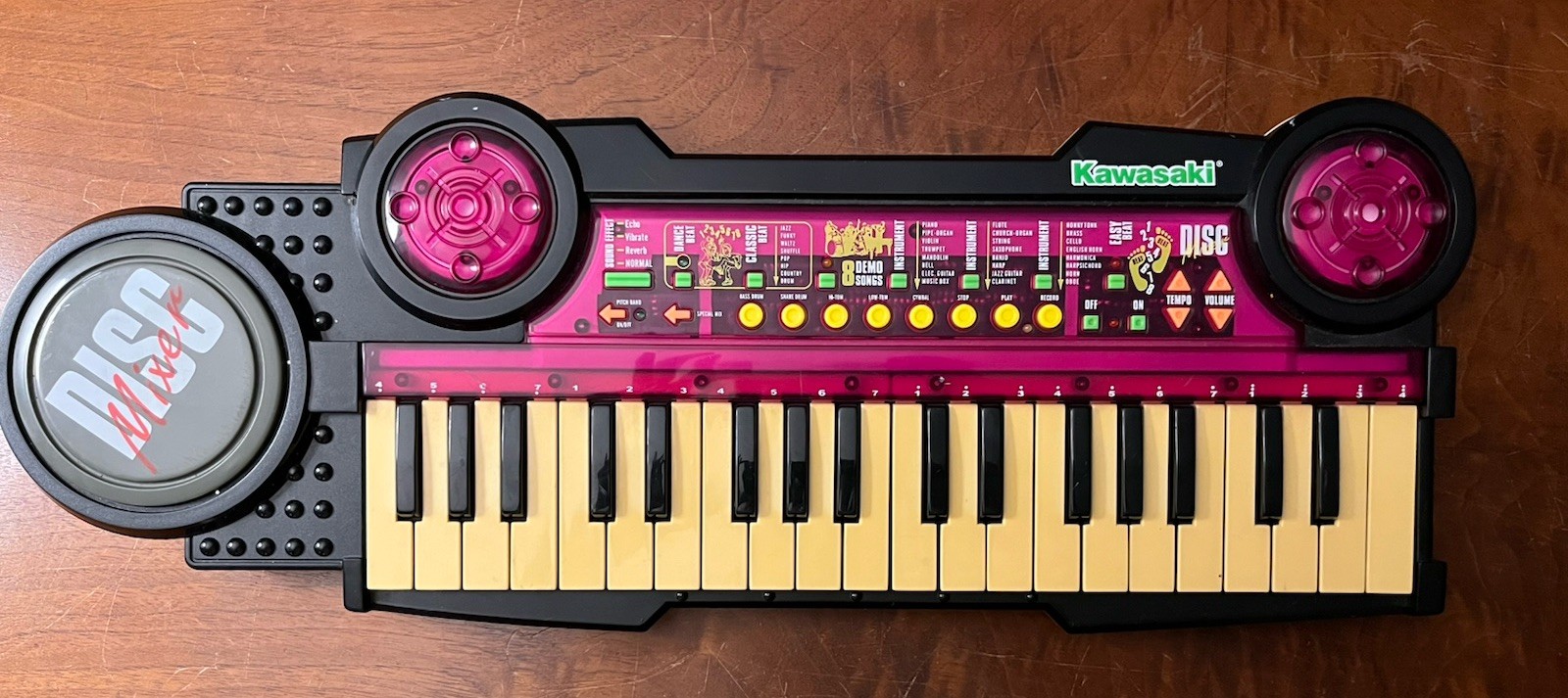 Vintage Kawasaki Disco Mixer Keyboard DJ Synth Piano Tested Working Rar