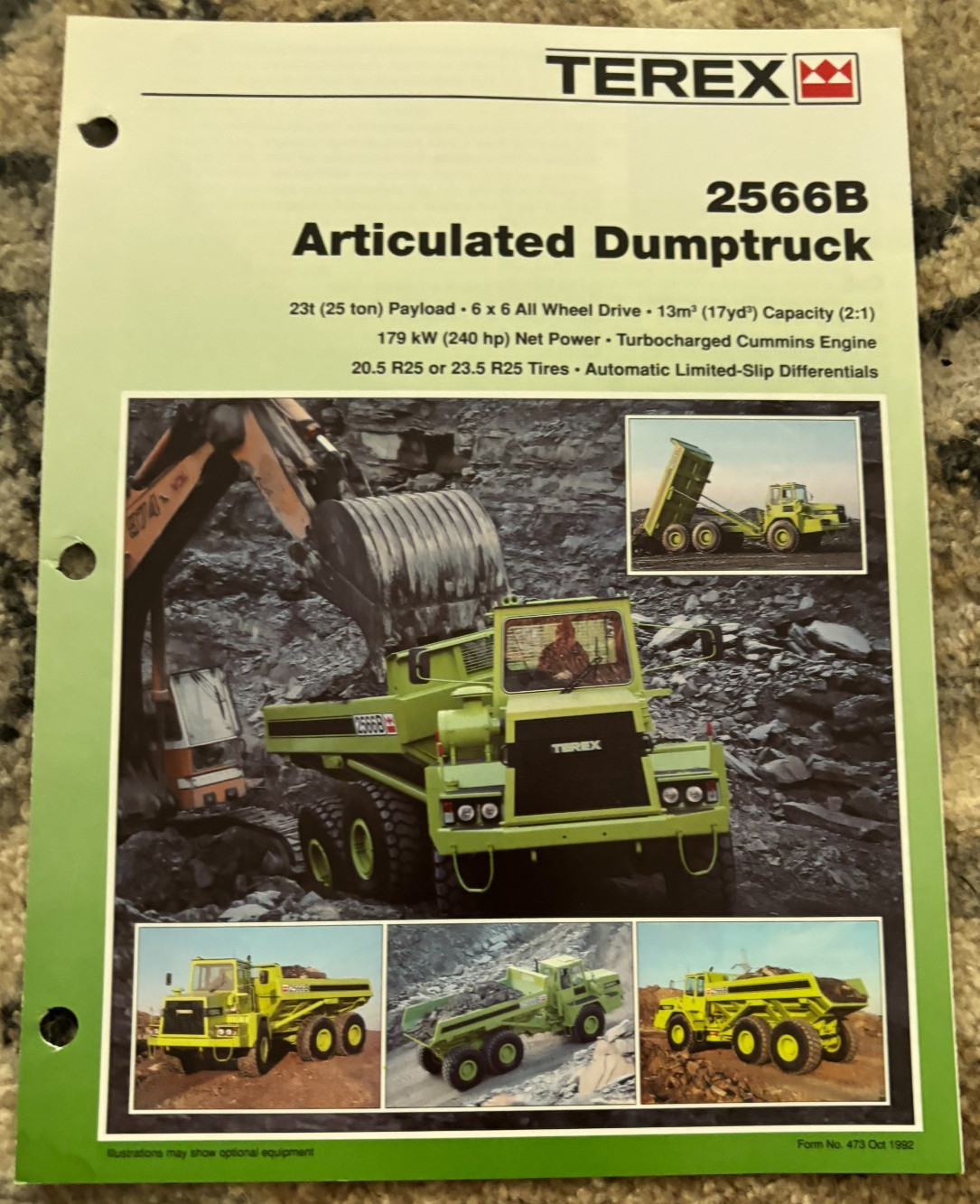 Terex 2566B Articulated Dump Truck Brochure FCCA25