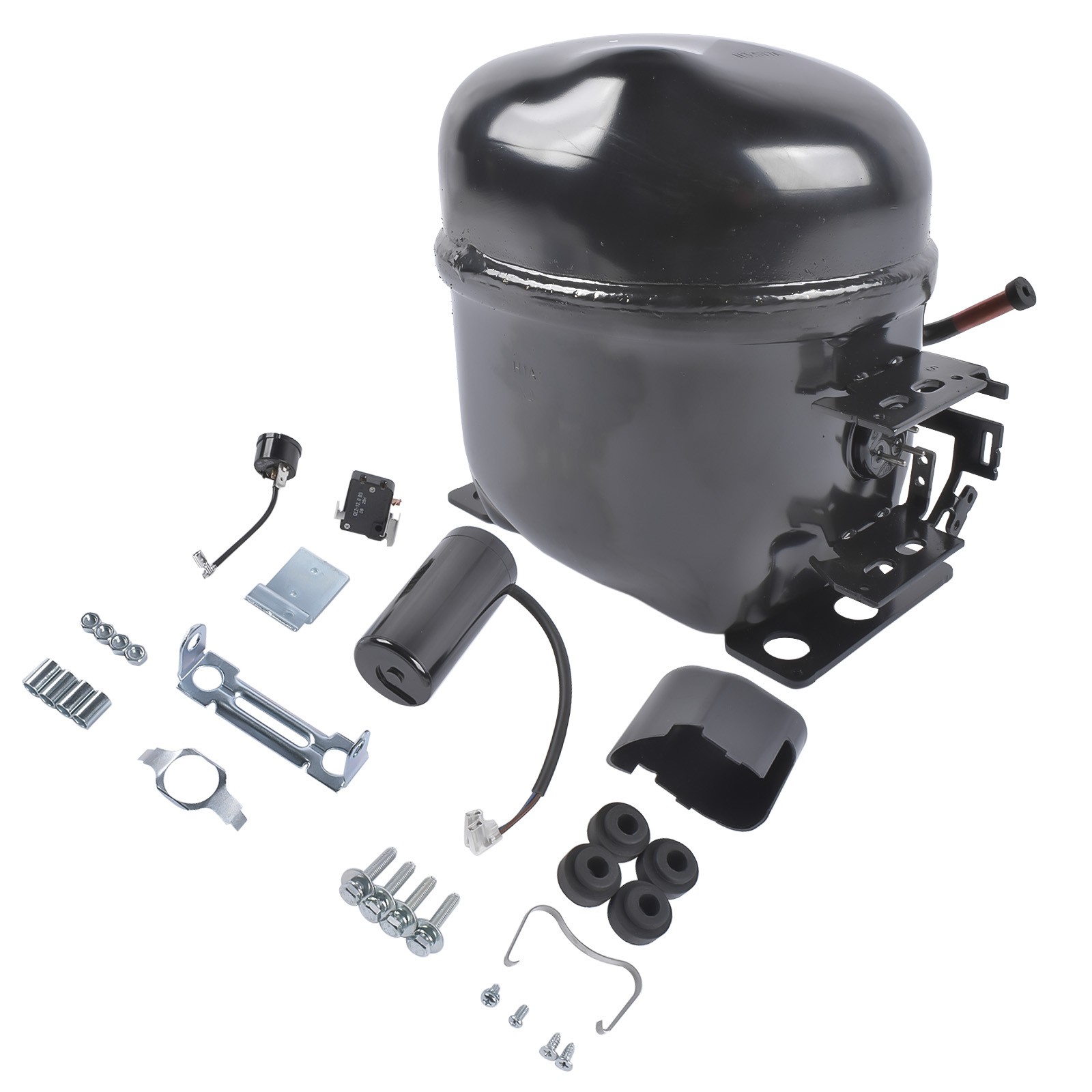 New Black Refrigeration Compressor AE4430Y-AA1A CMP1401 R-134a 1/4 HP 1-Phase