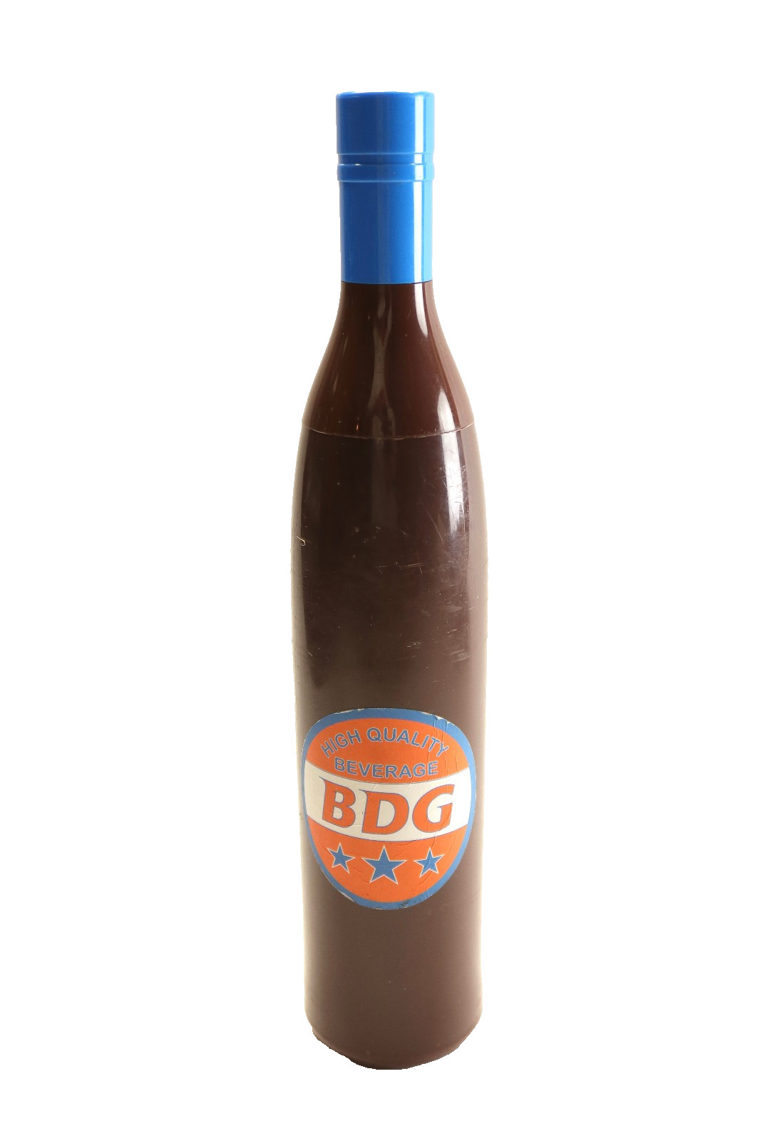 BDG Bottle Shaped Compact Umbrella Novelty Travel Rain Umbrella Brown Blue