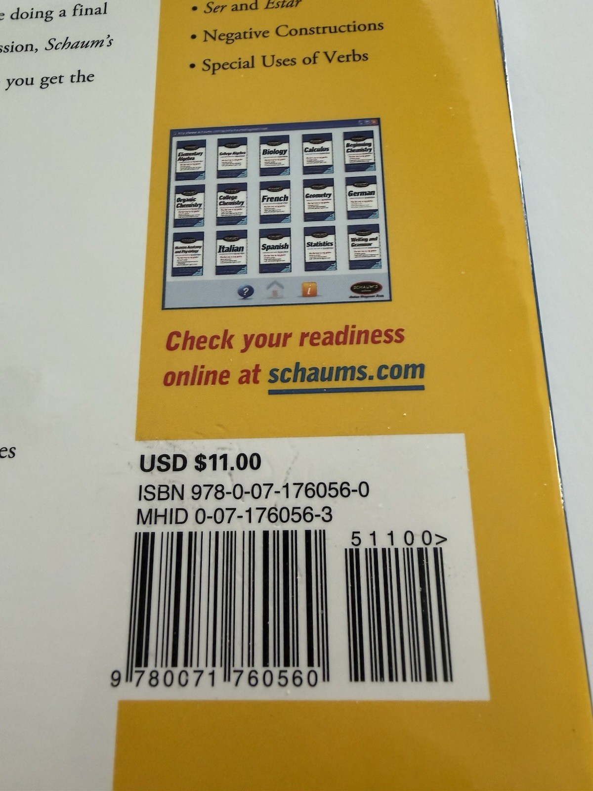 Schaum's Easy Outline Of Spanish, Second Edition—EUC