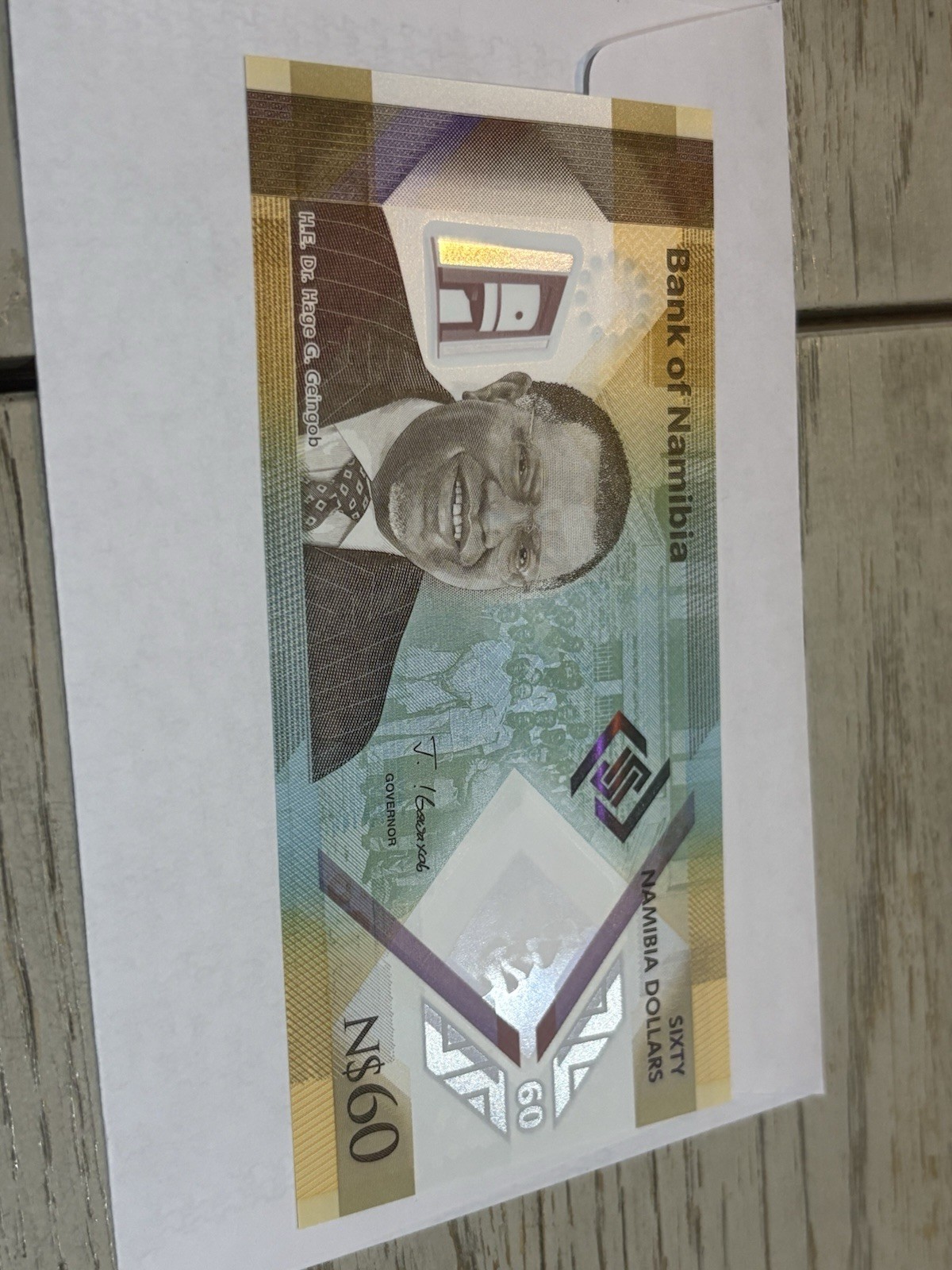 Namibia, 60 dollars, 2025, P-New, UNC Commemorative Polymer