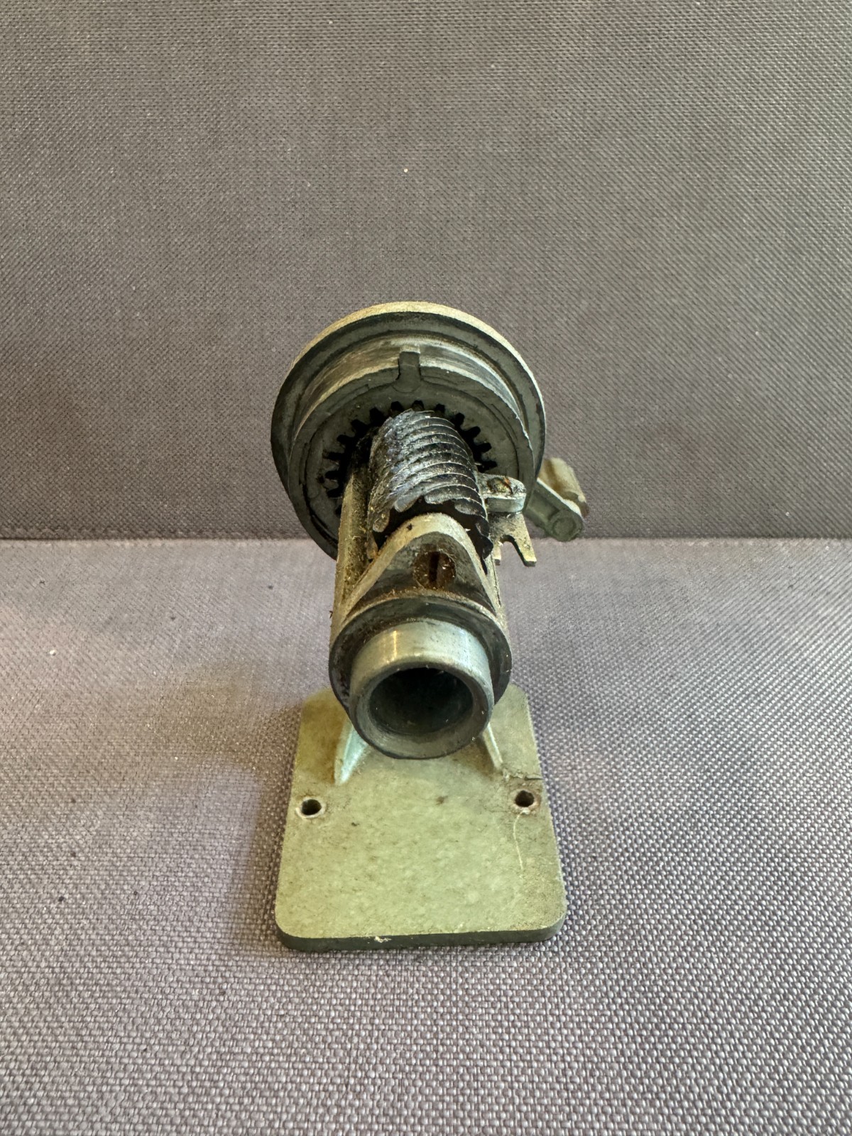 Vintage Pencil Sharpener Dixon Pointer No. 15 Translucent Hopper Working