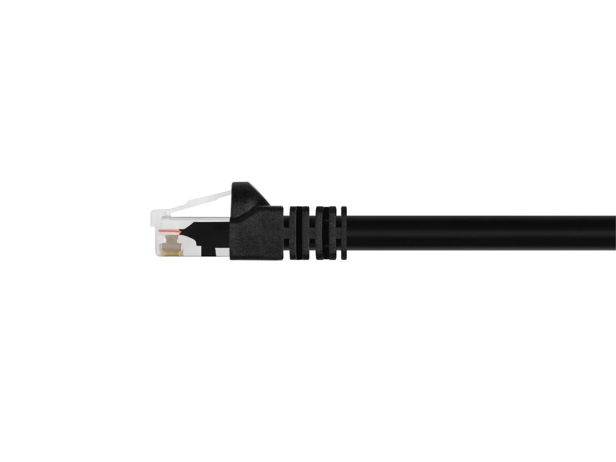 Cat6 Ethernet Patch Cable Network Internet Cord RJ45 Stranded UTP 24AWG 3' Black