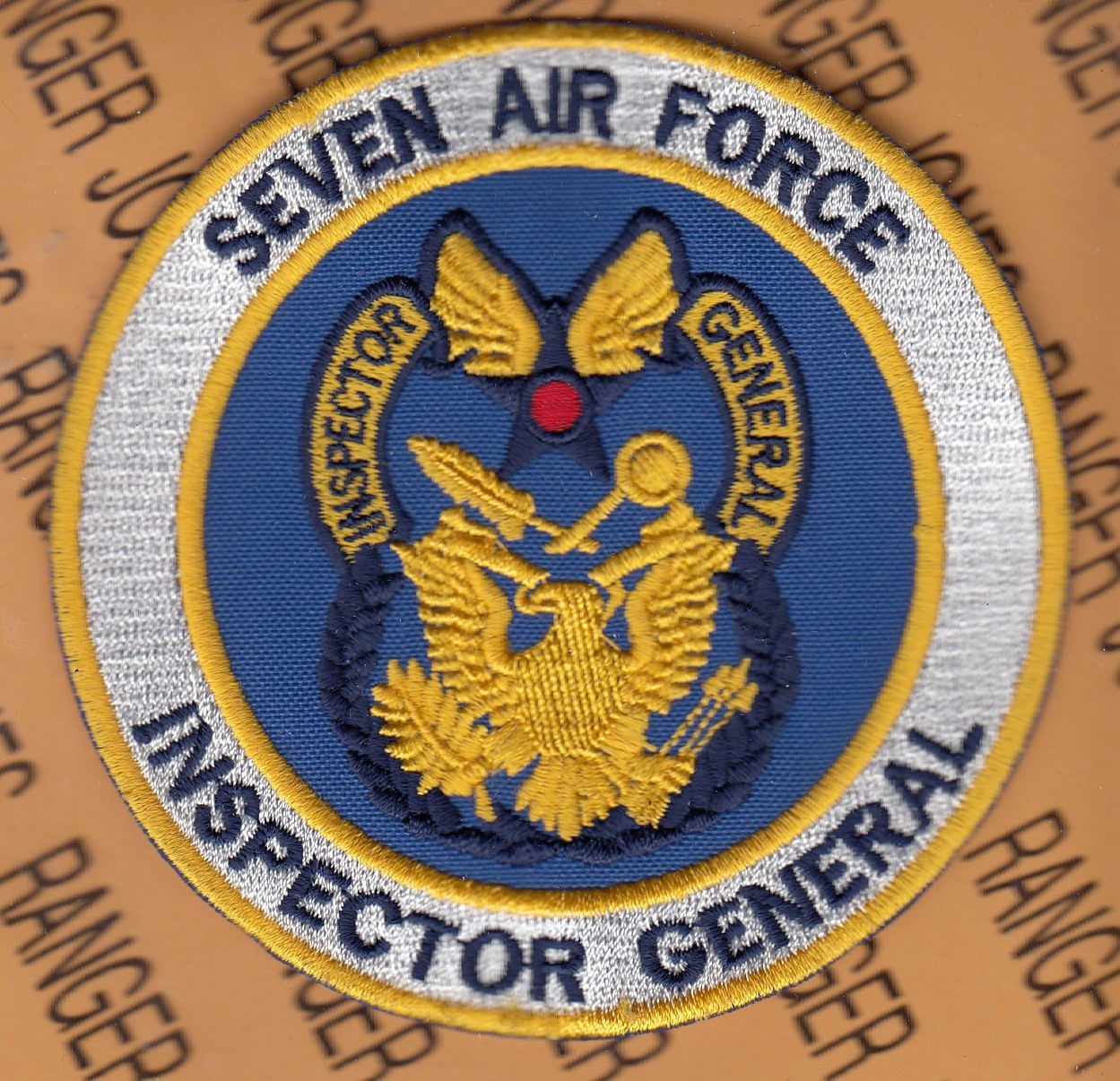 USAF Air Force Seven Air Force Inspector General IG ~3.75" patch c/e