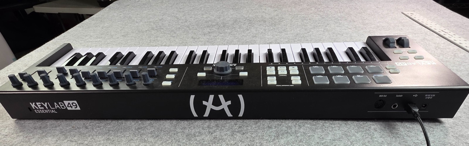 Arturia KeyLab Essential 49 MIDI Keyboard Controller, 49 Synth Keys, USB/MIDI O…