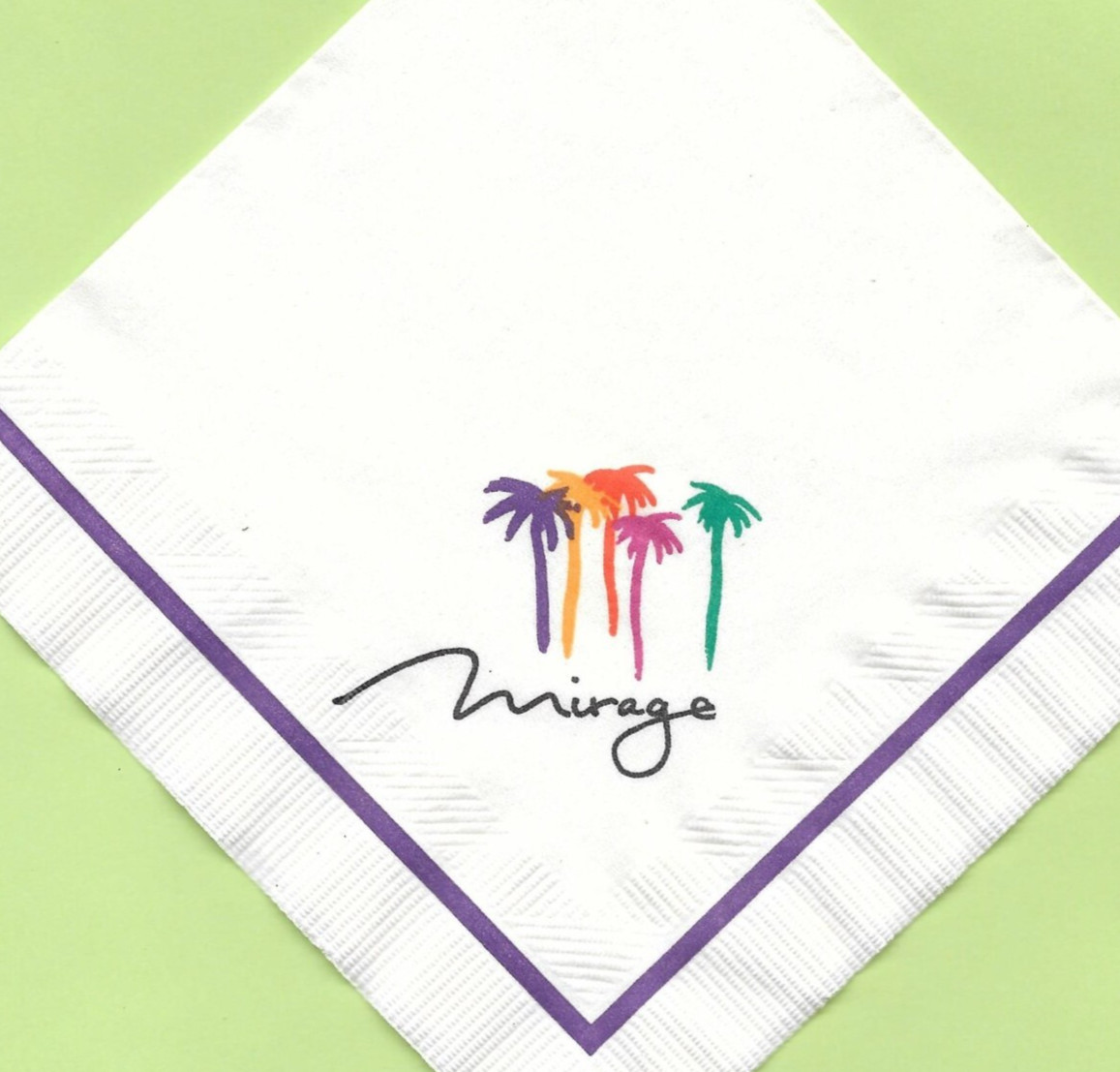 Mirage Closed Hotel & Casino Las Vegas Strip NV Bar Cocktail Paper Napkin Unused