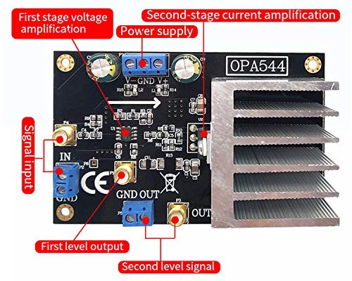 OPA544 High-Voltage High-Current Power Amplifier Module, 68V Peak, 2A Load Cu...