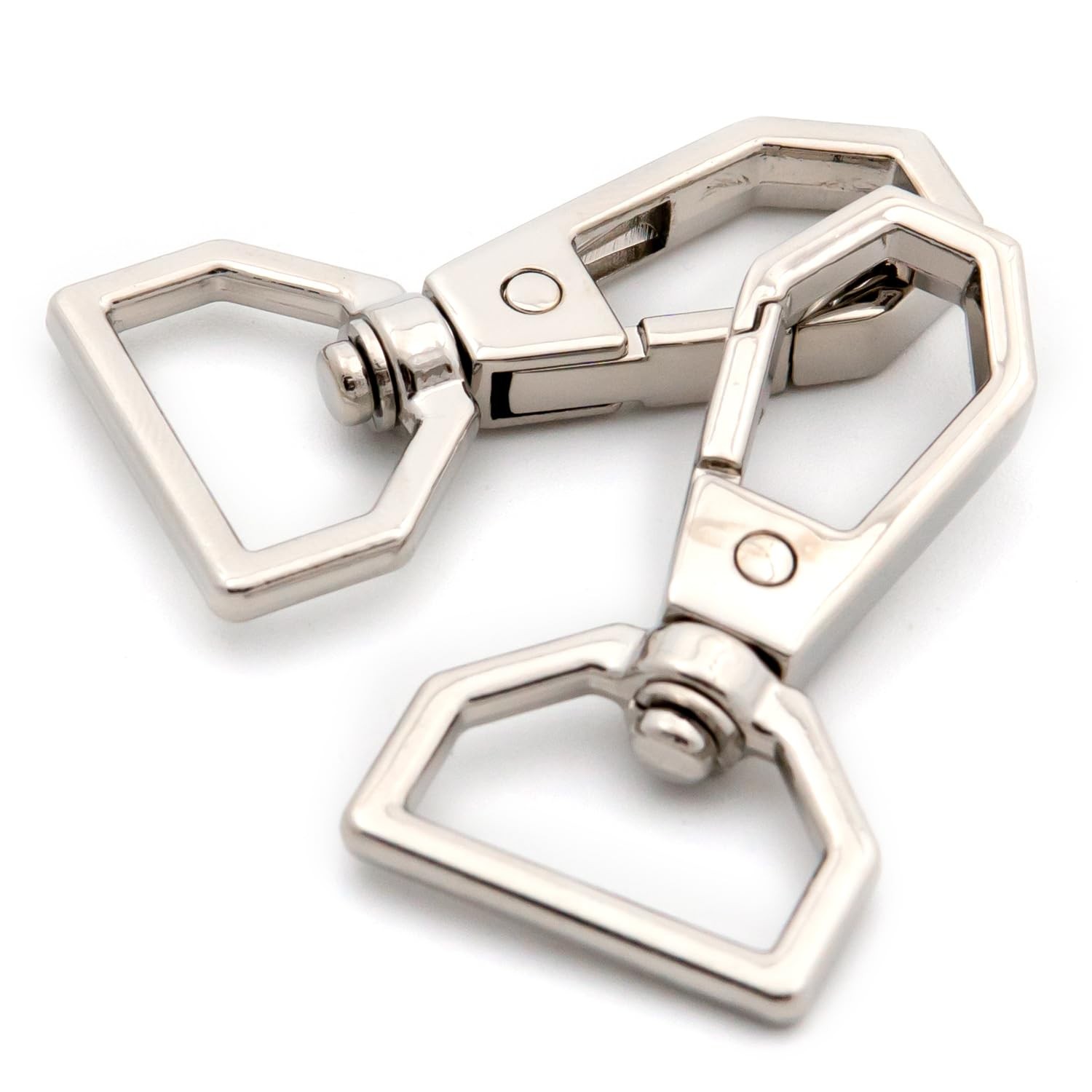 Snap Hook Swivel 10 PCS Push Gate Lobster Clasps Silver Fashion Clips Purse