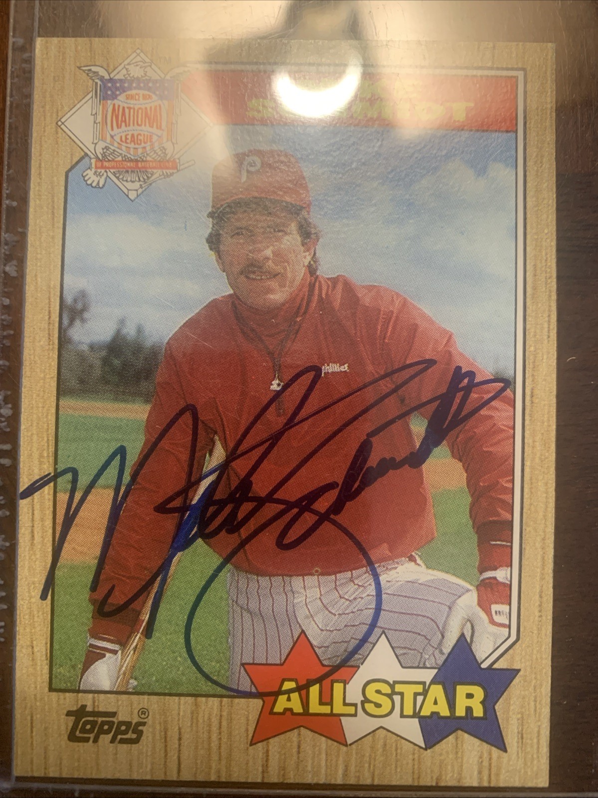 Mike Schmidt Signed Baseball Card