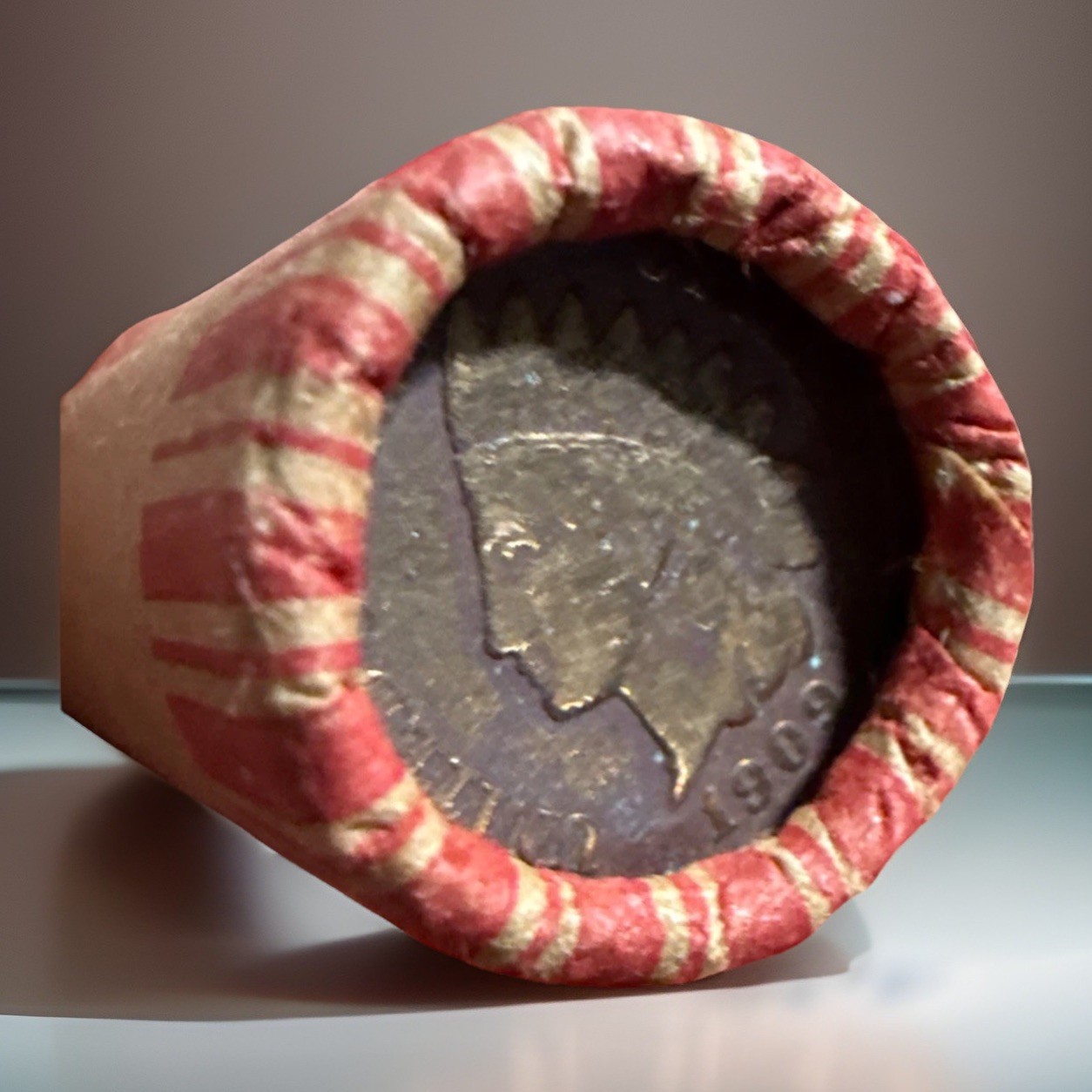 Wheat Penny Roll Older Cents Crimped Sealed with key 1909 Indian Head Cent
