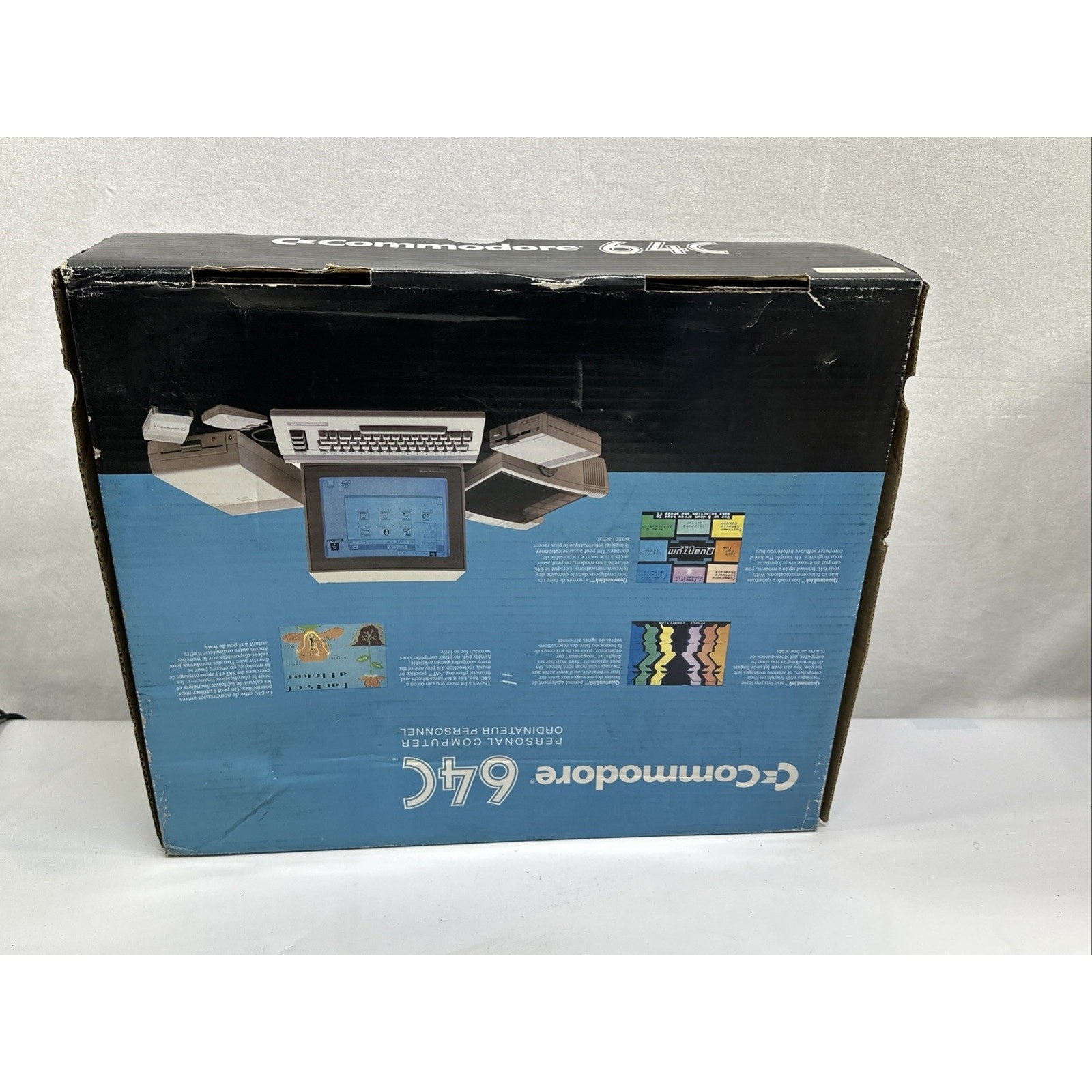 Vintage Commodore 64C Home Computer Console In Blue Box Working W/ Cassette