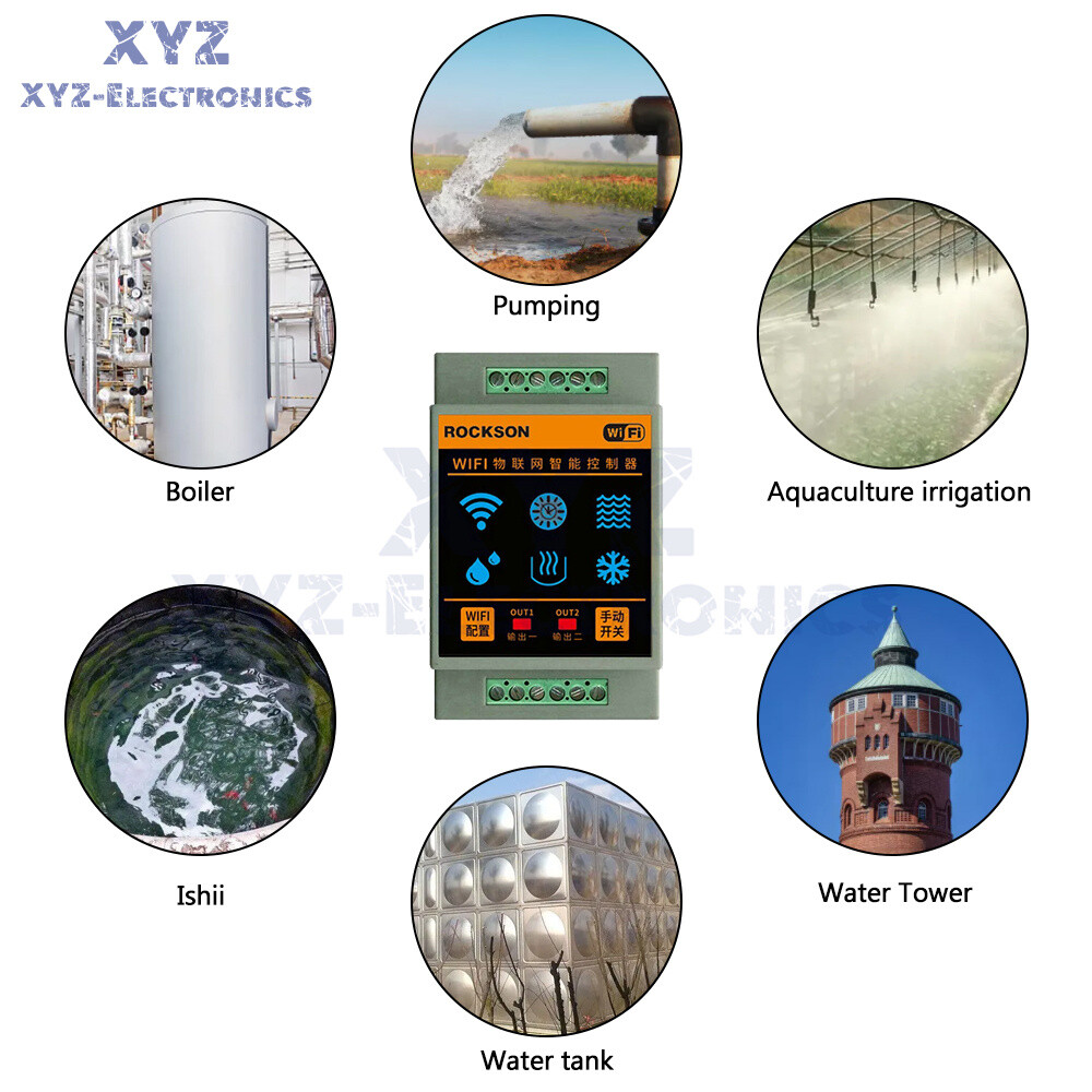 Water Level Leakage Sensor Alarm System Tuya Wifi Water Flow Detector Smart Home
