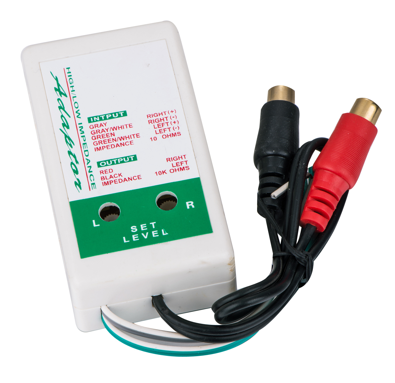 New Line Level Converter High To Low Speakers To Rca Ad-105 Car Audio