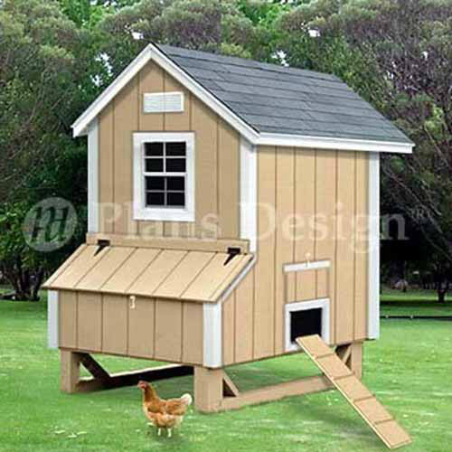 Backyard Chicken Poultry House Coop Buling Plans #90405G, Free Chicken Run Plans